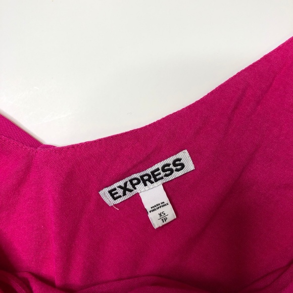 Hot Pink Winged Sleeve Dress Shirt with two layers - Picture 2 of 5